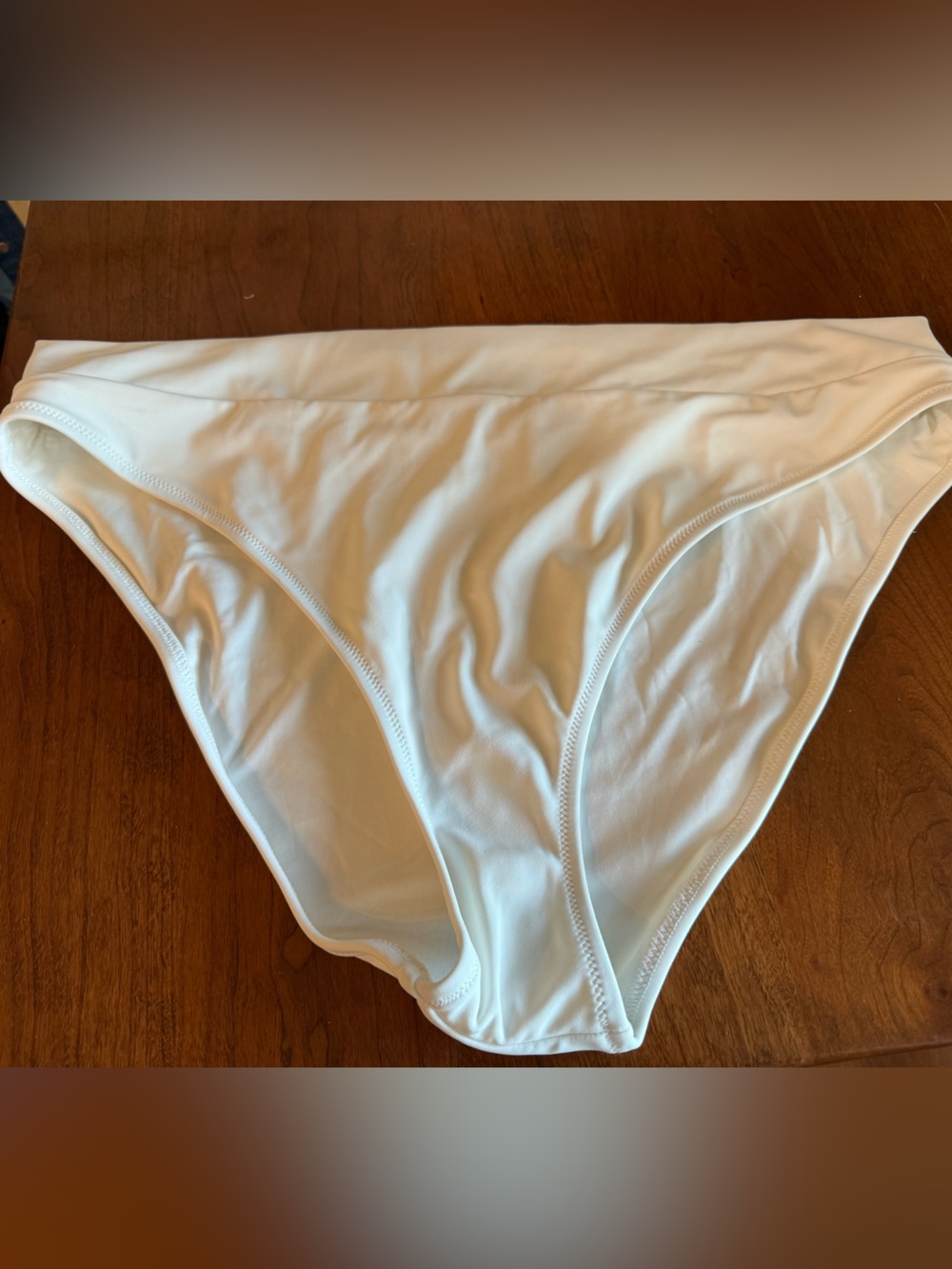UpWest White High-Cut Bikini Bottom